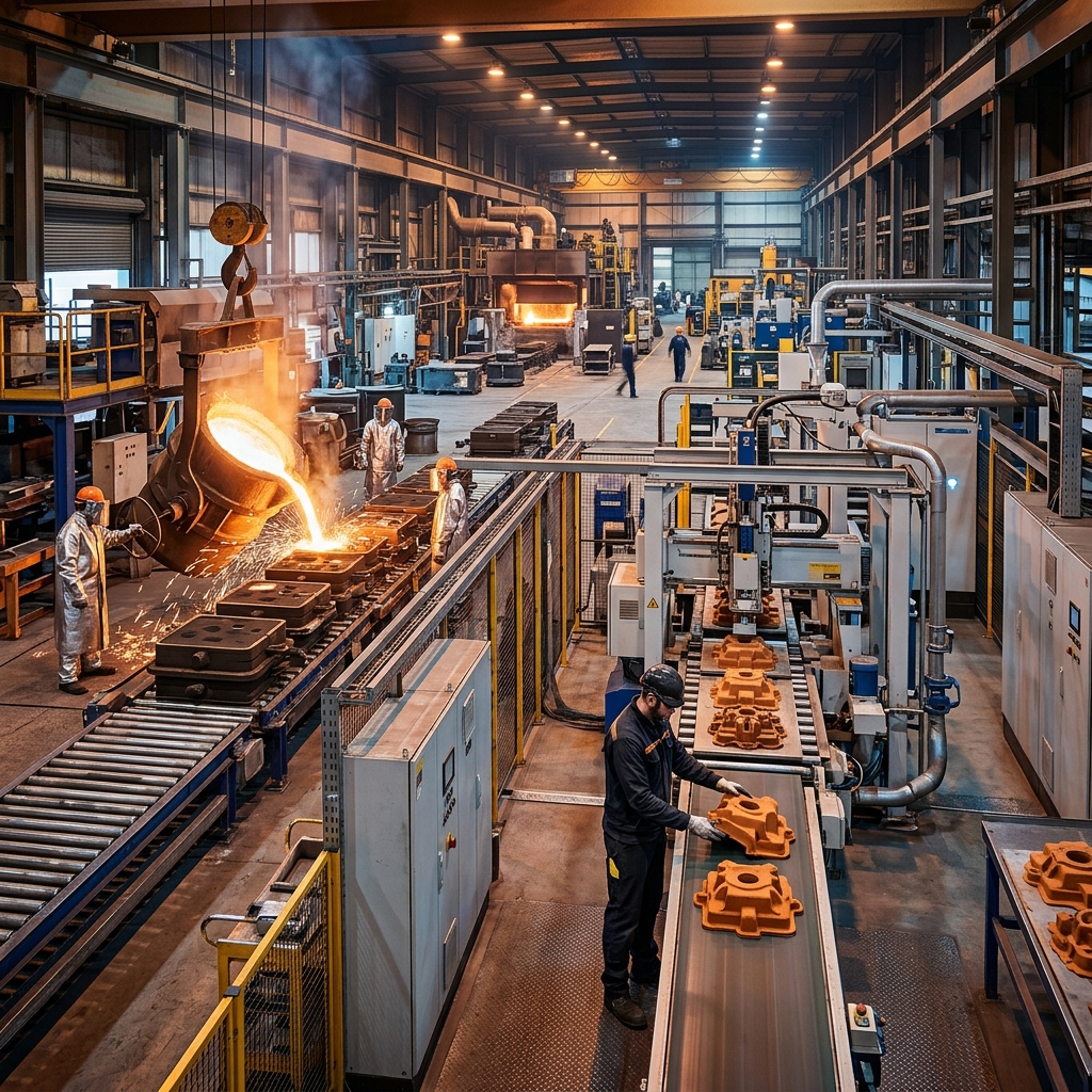 Industrial shell core manufacturing facility